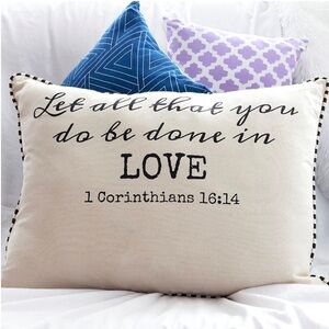 NWT-Let All That You Do, Standard Pillow Sham